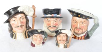 COLLECTION OF ROYAL DOULTON CHARACTER JUGS