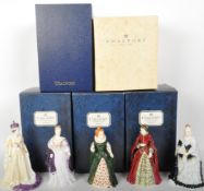 COLLECTION OF 5 COALPORT BONE CHINA LIMITED EDITION FIGURINES