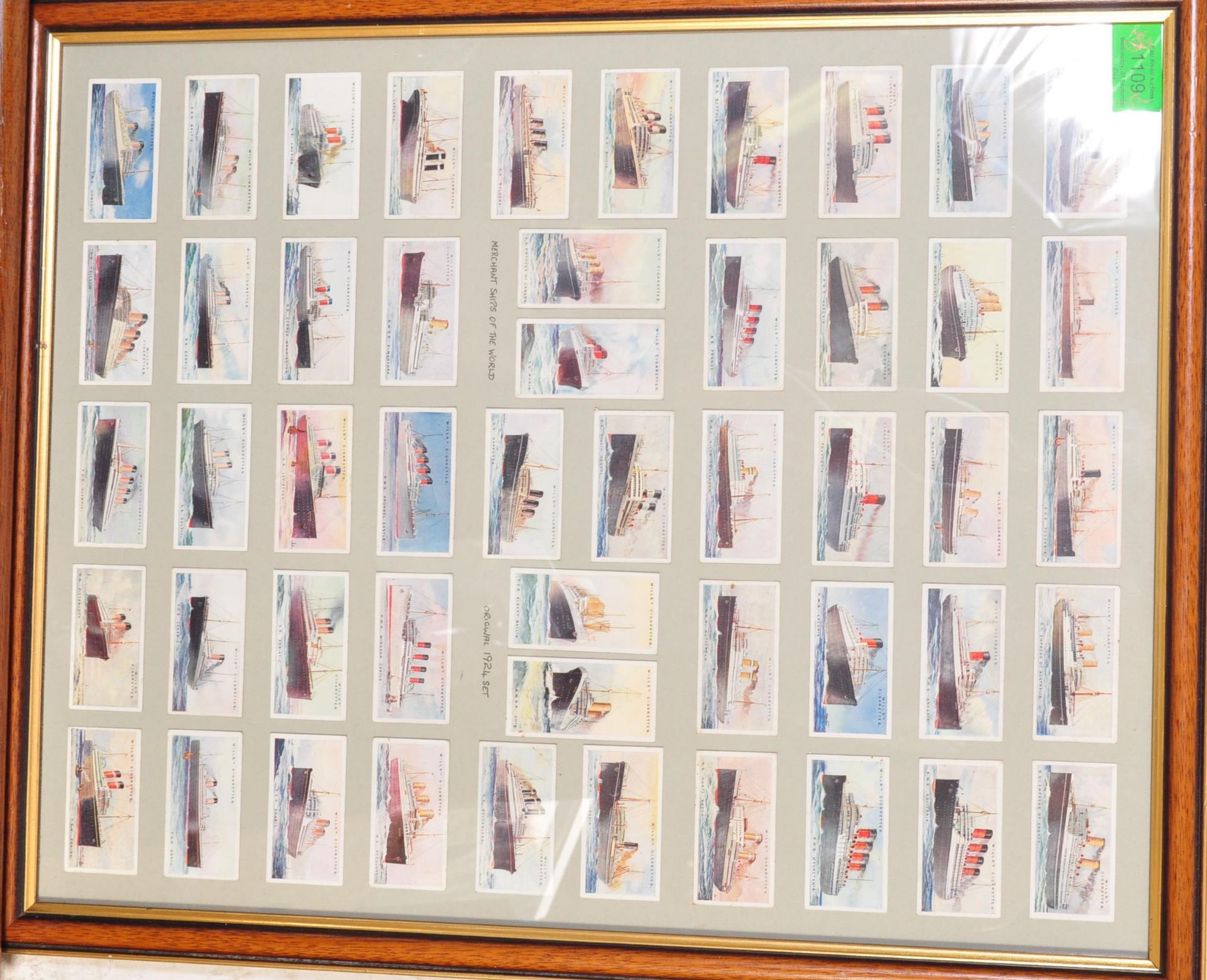 FOUR FRAMED COLLECTIONS OF CIGARETTE CARDS - Bild 2 aus 5