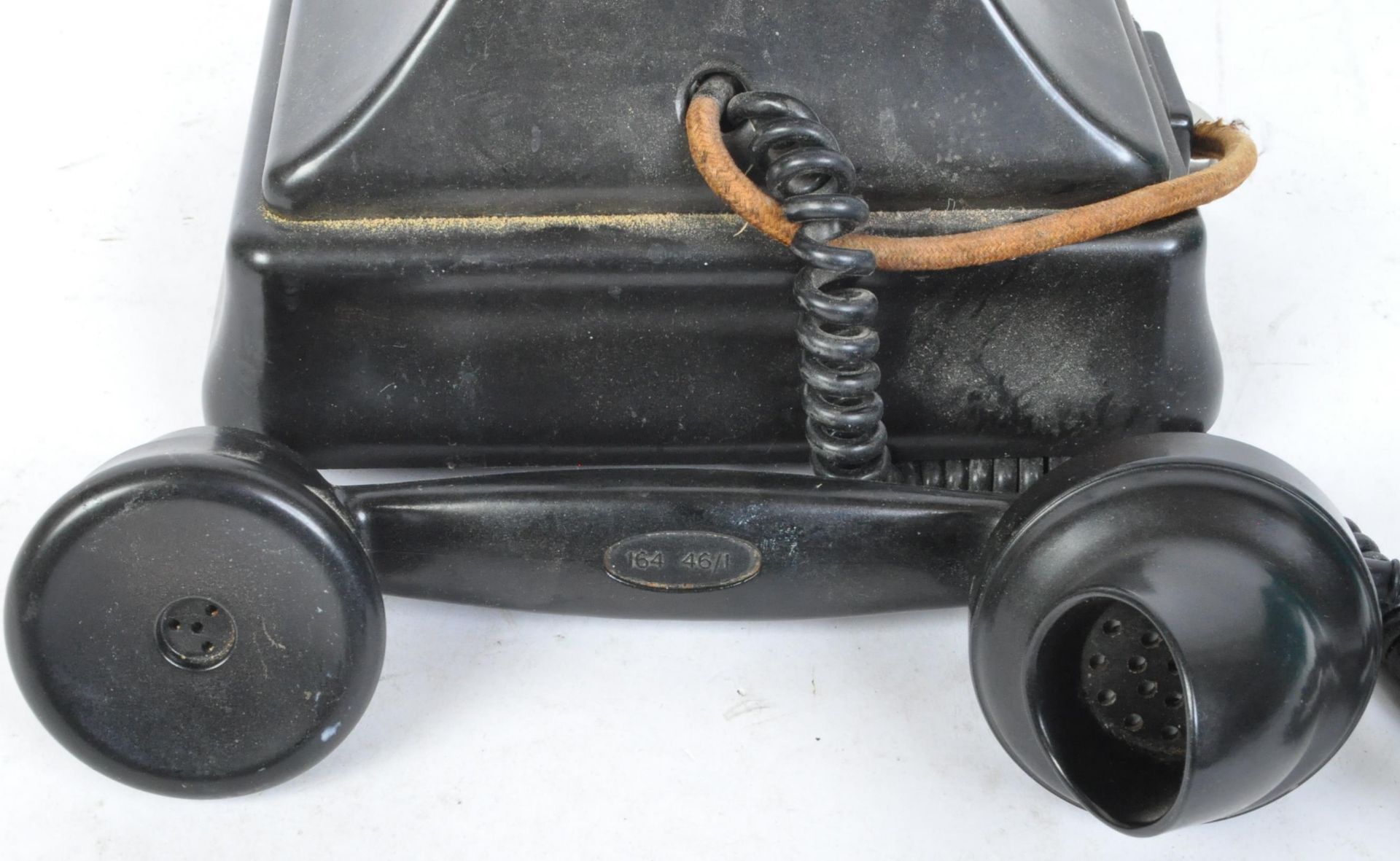 CIRCA 1940S BAKELITE BLACK TELEPHONE - Bild 4 aus 4