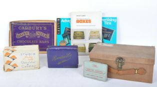 COLLECTION OF VINTAGE CHOCOLATE ADVERTISING BOXES