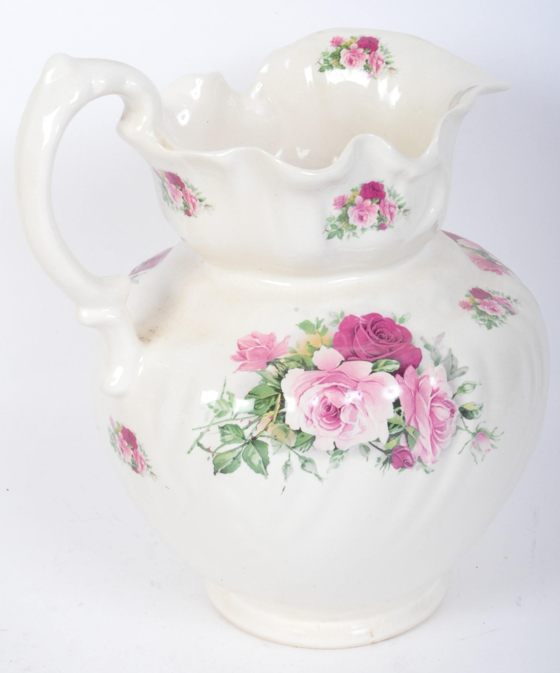 IRONSTONE - ENGLAND - VICTORIAN JUG & BOWL - Image 5 of 5