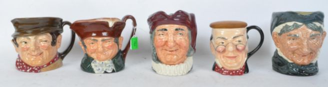 COLLECTION OF VINTAGE LARGE ROYAL DOULTON TOBY JUGS