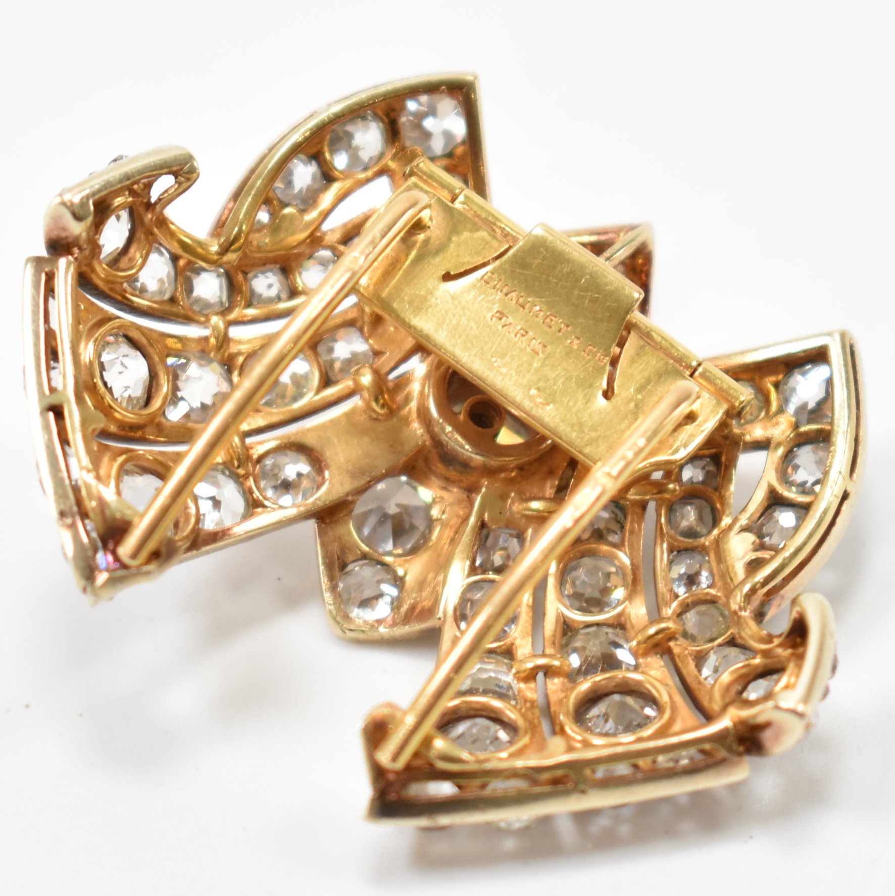 FRENCH CHAUMET PARIS DIAMOND BROOCH CLIP - Image 3 of 7