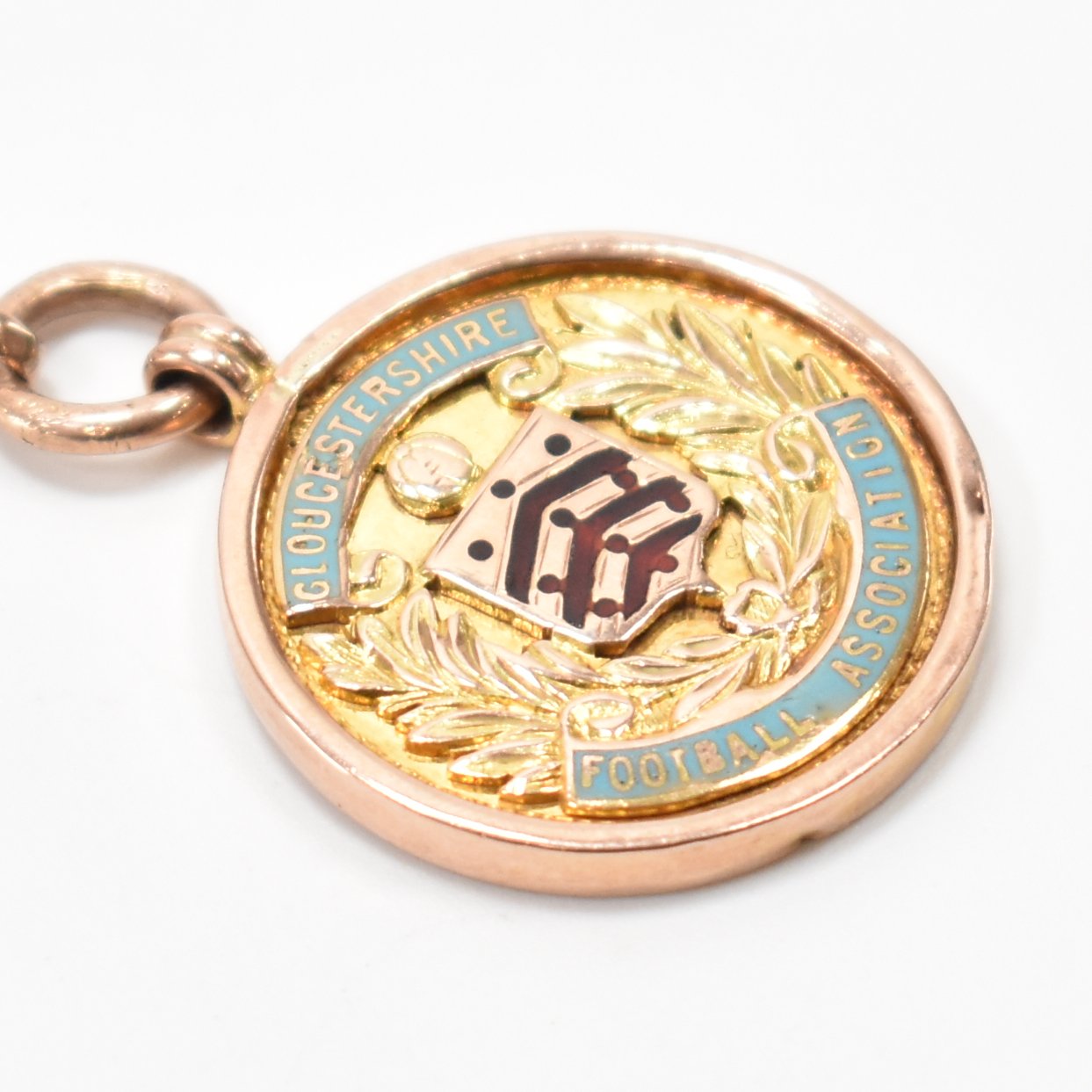 1920S 9CT GOLD POCKET WATCH CHAIN & MEDAL - Image 2 of 6