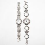 TWO LADIES SILVER EON WATCHES