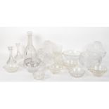 COLLECTION OF VINTAGE 20TH CENTURY GLASSWARE