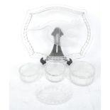 LEROC - GLASS VANITY / TABLE DRESSING SET