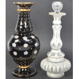TWO 19TH CENTURY CZECHSLOVAKIAN BOHDEMIAN GLASS PIECES