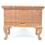 20TH CENTURY INDIAN SANDALWOOD FOOTED CHEST