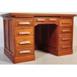 20TH CENTURY INDUSTRIAL FACTORY / OFFICE MAHOGANY DESK