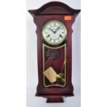 LINCOLN 31 DAY MAHOGANY WALL CLOCK