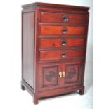 20TH CENTURY CHINESE HARDWOOD CANTEEN CABINET