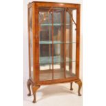 1940S MID CENTURY QUEEN ANNE REVIVAL DISPLAY CABINET
