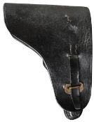 ORIGINAL WWII THIRD REICH NAZI GERMAN ARMY LUGER P08 LEATHER HOLSTER