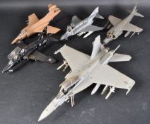 COLLECTION OF SCRATCH BUILT MILITARY MODEL AIRCRAFTS