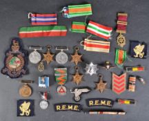 WWII SECOND WORLD WAR MEDAL GROUP & EFFECTS - REME