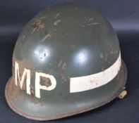 WWII SECOND WORLD WAR US UNITED STATES MILITARY POLICE M1 HELMET