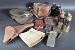 COLLECTION OF ASSORTED BRITISH & EUROPEAN MILITARY ITEMS