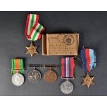 COLLECTION OF FIRST AND SECOND WORLD WAR MEDALS