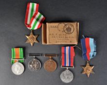 COLLECTION OF FIRST AND SECOND WORLD WAR MEDALS
