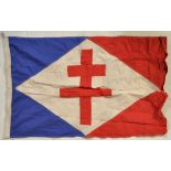 WWII SECOND WORLD WAR FREE FRENCH NAVAL FORCES FLAG