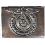 WWII SECONF WORLD WAR GERMAN THIRD REICH SS BELT BUCKLE