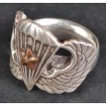 WWII SECOND WORLD WAR US UNITED STATES PARATROOPER RING