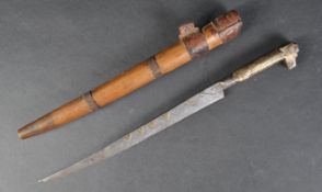 19TH CENTURY INDIAN STILETTO BLADED KNIFE