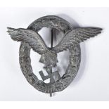 WWII SECOND WORLD WAR GERMAN LUFTWAFFE PILOT BADGE