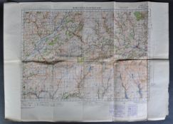 WWII SECOND WORLD WAR ORDNANCE SURVEY MAP - BRECON & LLANDOVERY