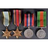 WWII SECOND WORLD WAR MEDAL GROUP