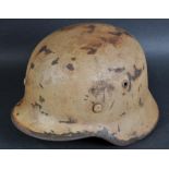 WWII SECOND WORLD WAR GERMAN M35 AFRIKA KORPS HELMET