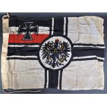 WWI FIRST WORLD WAR IMPERIAL GERMAN ARMY WAR FLAG