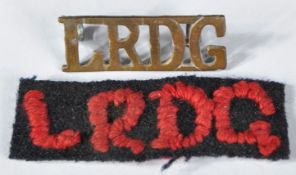 WWII SPECIAL FORCES LRDG LONG RANGE DESERT GROUP BADGE & PATCH