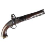 19TH CENTURY FLINTLOCK PISTOL - A BLAKE OF LONDON