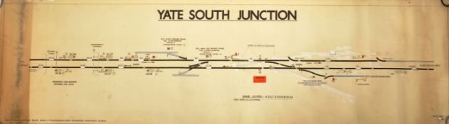 RAILWAY SIGNAL BOX DIAGRAM - YATE SOUTH JUNCTION