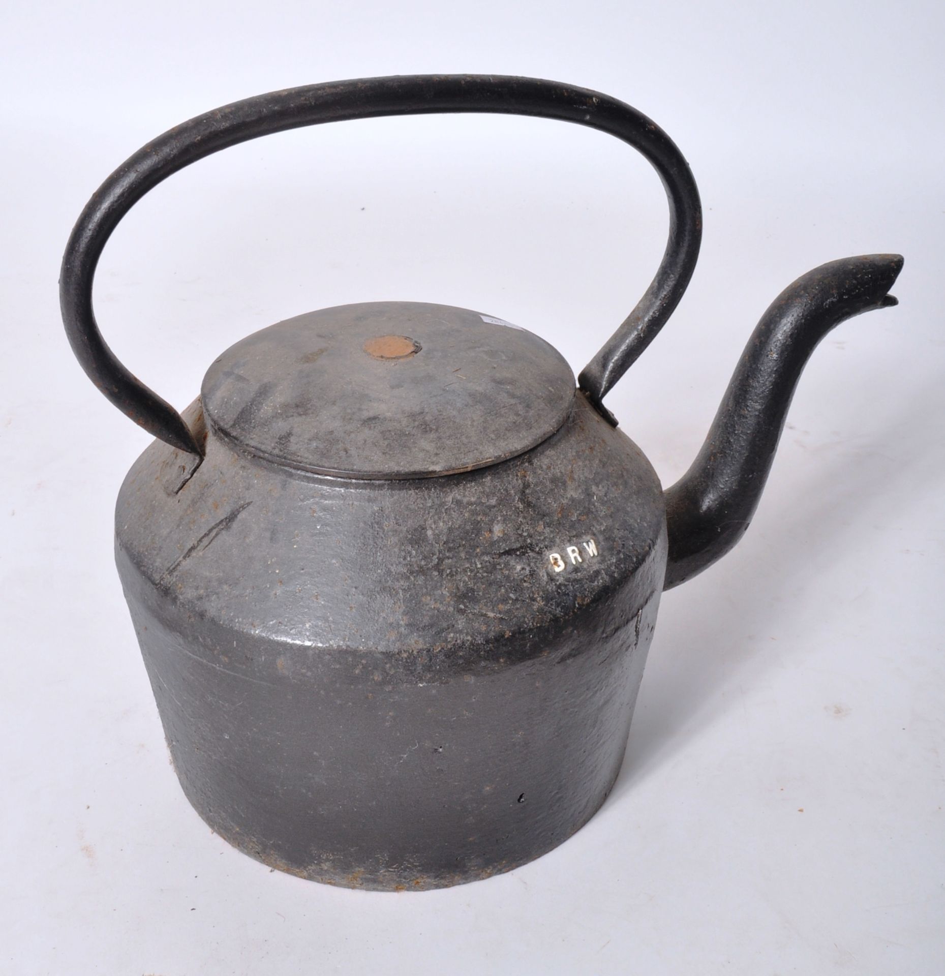 VICTORIAN CAST IRON CREW TEA POT - Image 2 of 4