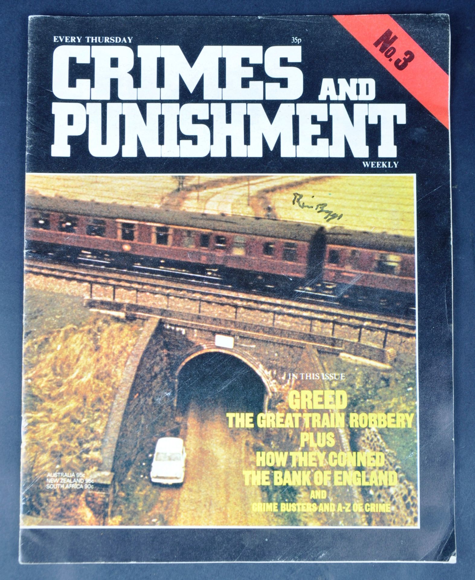 A COLLECTION OF AUTOGRAPHED GREAT TRAIN ROBBERY MEMORABILIA - Image 2 of 5