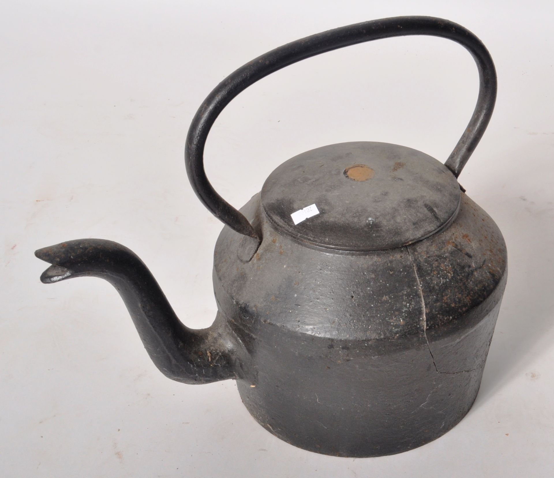 VICTORIAN CAST IRON CREW TEA POT - Image 3 of 4