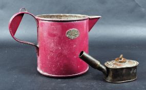 BRISTOLIAN VICTORIAN FLARE LAMP & MIDLAND RAILWAY PETROLEUM JUG