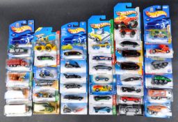 A LARGE COLLECTION OF APPROXIMATELY X40 CARDED MATTEL MADE HOT WHEELS