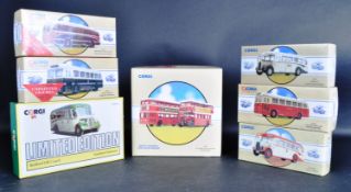 COLLECTION OF 7 x ASSORTED CORGI CLASSIC PUBLIC TRANSPORT BUSES