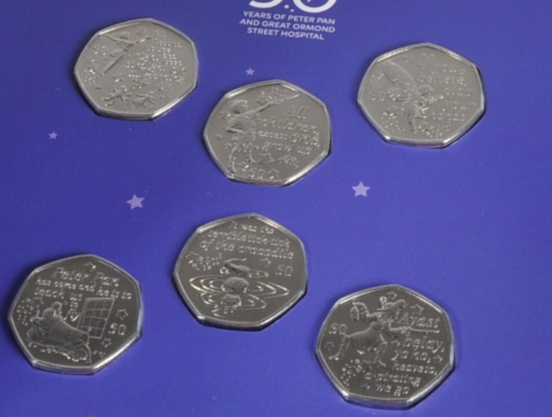 COINS - WESTMINSTER - PETER PAN & ALICE IN WONDERLAND 50P SETS - Image 3 of 3