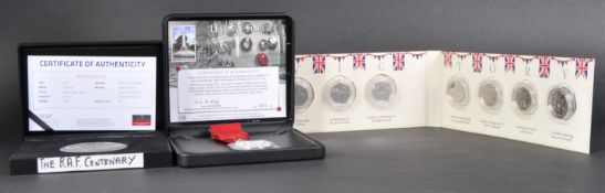 COINS - WWI FIRST WORLD WAR THEMED COIN PRESENTATION SETS