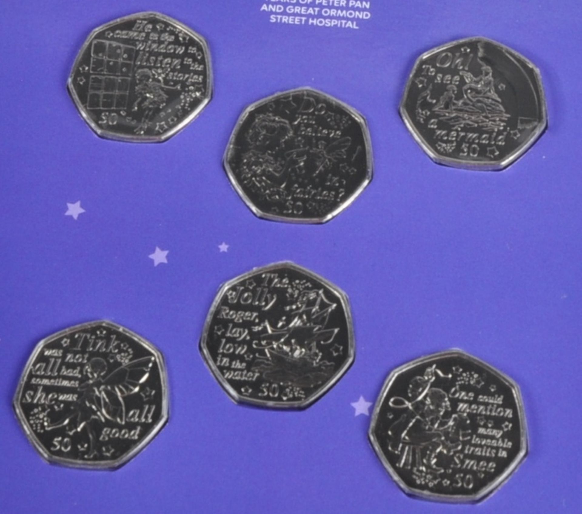 COINS - WESTMINSTER - PETER PAN & ALICE IN WONDERLAND 50P SETS - Image 2 of 3