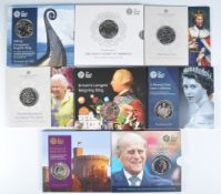 COINS - ROYAL MINT - COLLECTION OF £5 PRESENTATION COINS