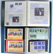 STAMPS - ISLE OF MAN - TWO ALBUMS OF PHILATELIC ITEMS