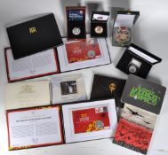 STAMPS / COINS - COLLECTION OF PRESENTATION STAMPS & COINS