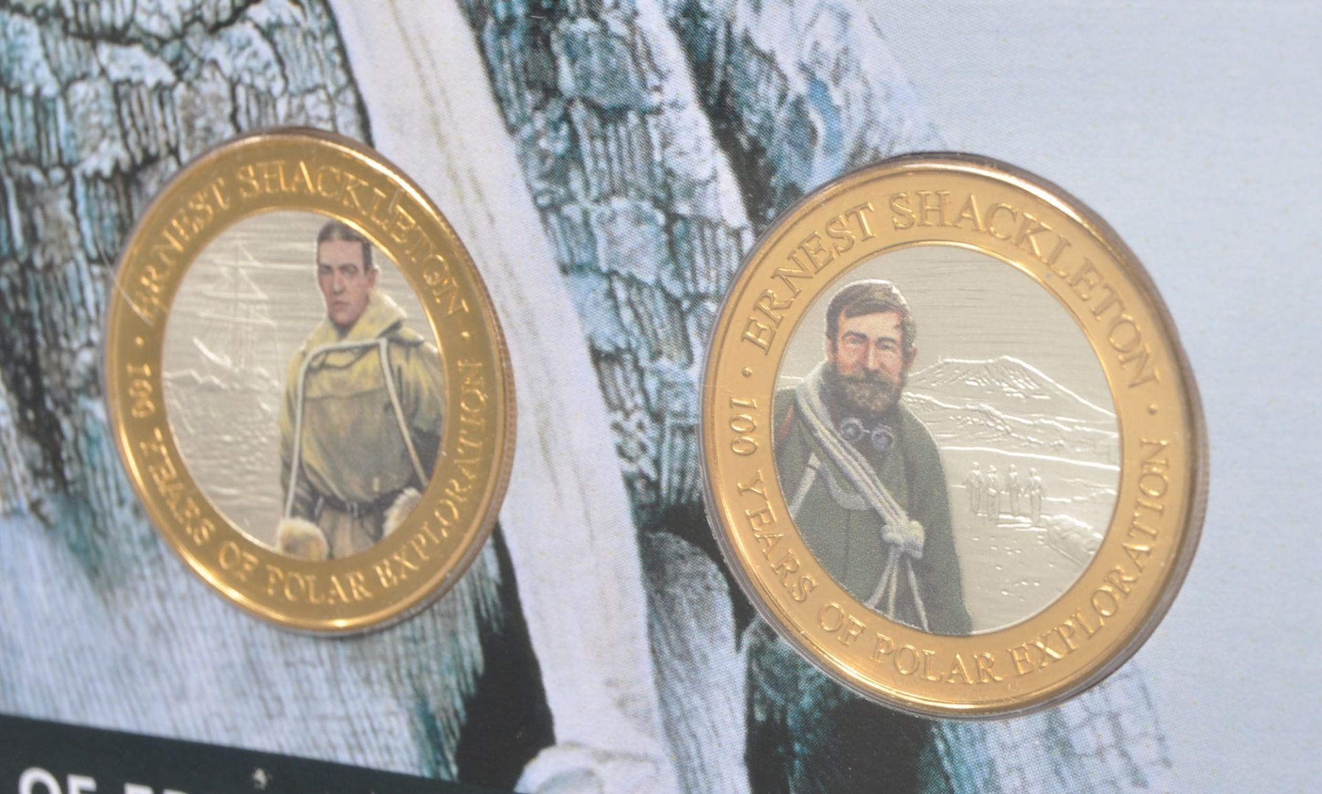 STAMPS / COINS - ERNEST SHACKLETON - SILVER COIN COVER - Image 5 of 7